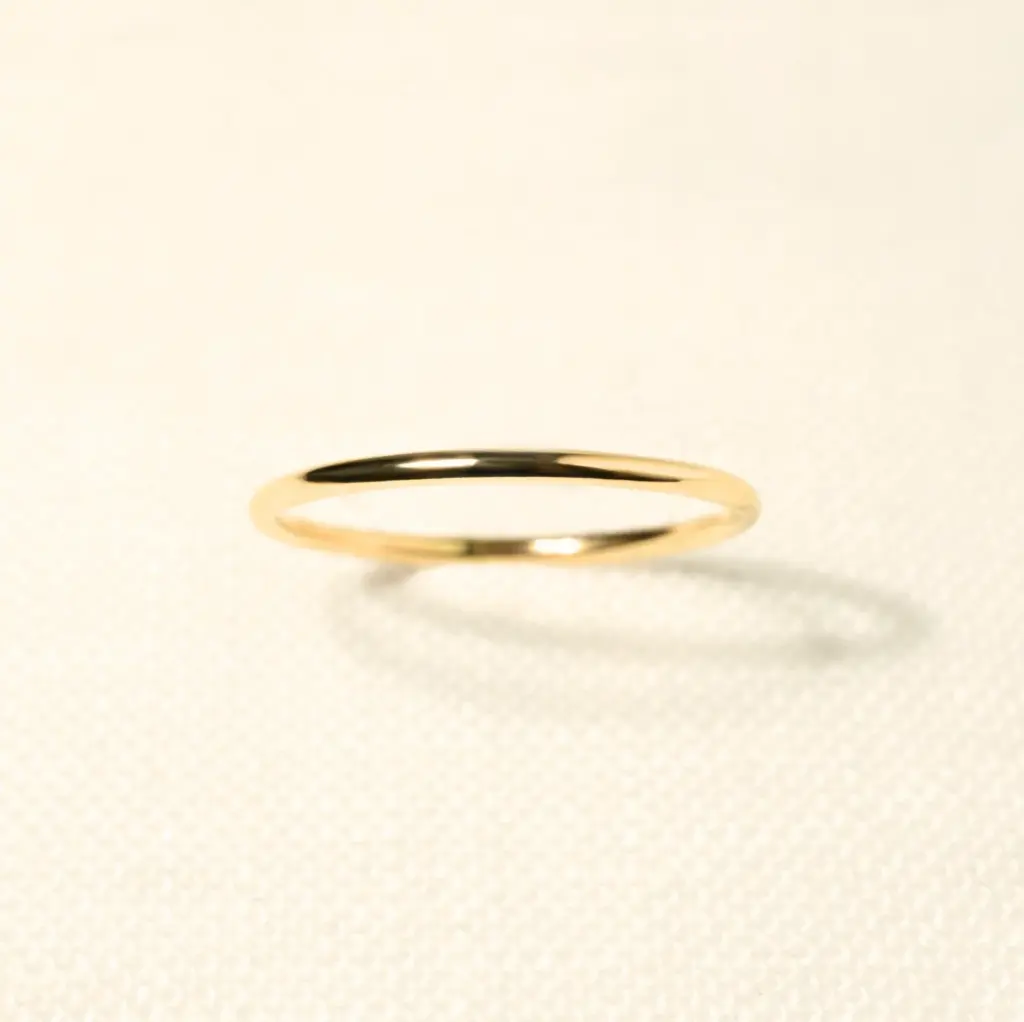 Premium " Plain Stacking Ring " Made with 925 Sterling Silver