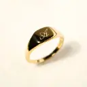 Premium Customisable " Bold Initial Engraved Ring " Made with 925 Sterling Silver