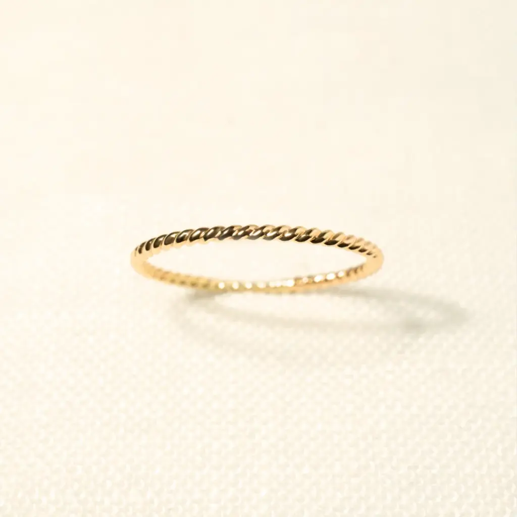 Premium " Twist Ring " Made with 925 Sterling Silver