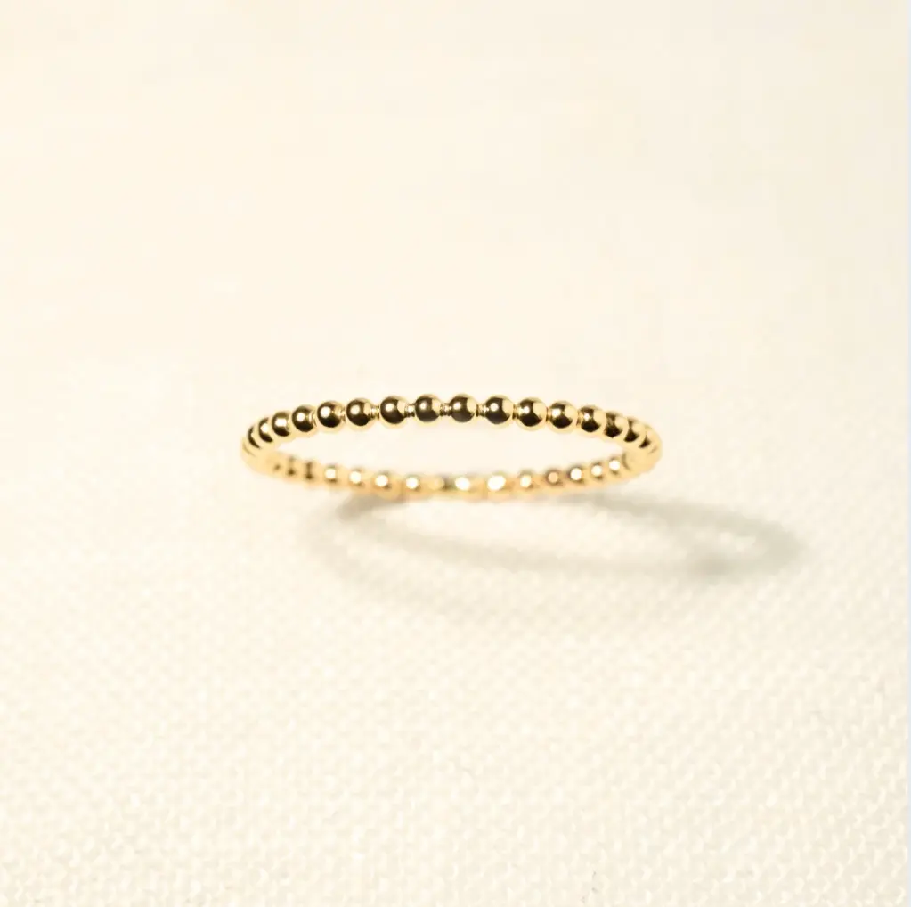 Premium " Beaded Ring " Made with 925 Sterling Silver